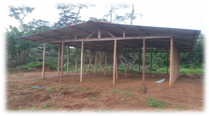 Church building in Cogo, Equatorial Guinea