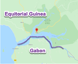 Map of Cogo, Equatorial Guinea